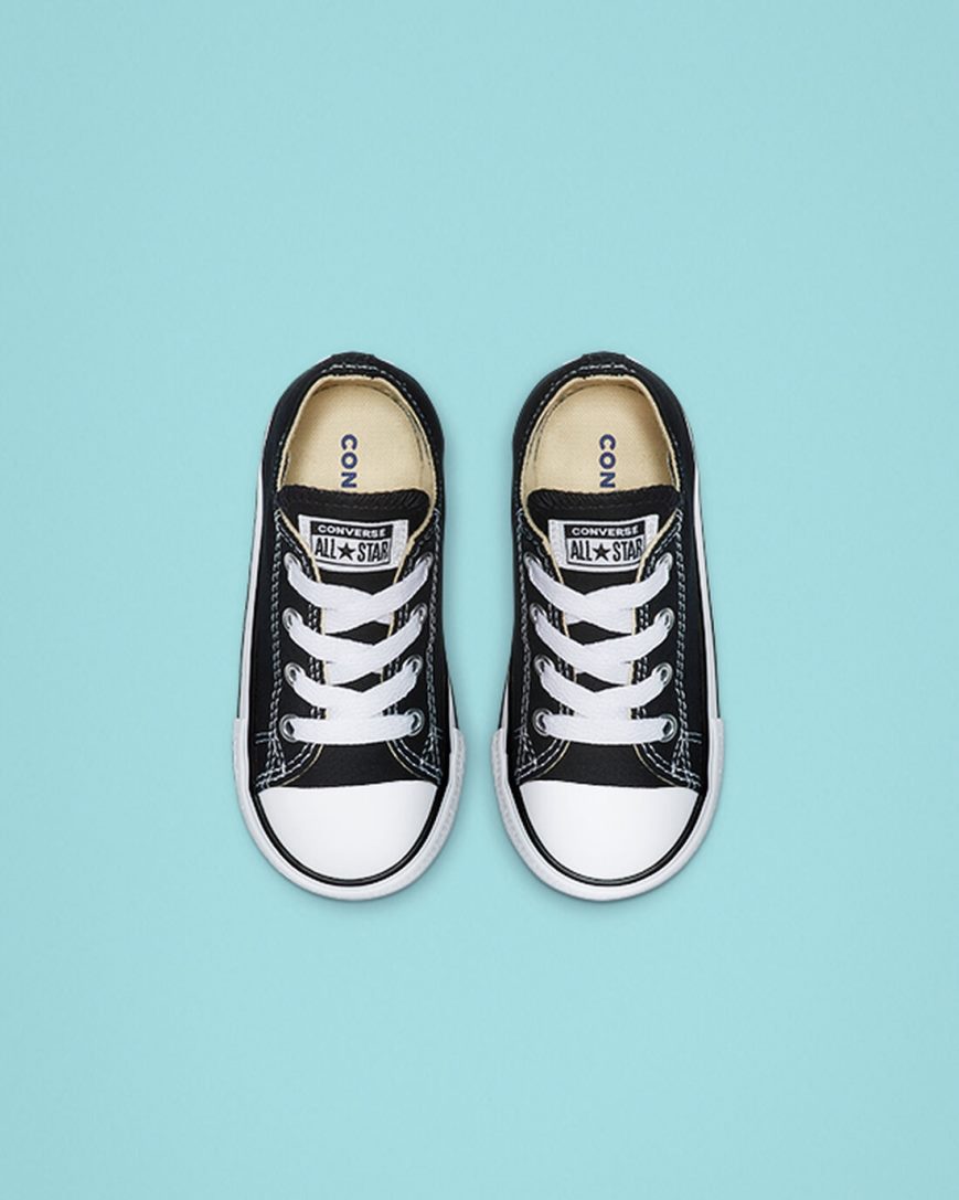 Tenis Converse Chuck Taylor All Star Classicos Cano Baixo Menina Pretas | PT G053974